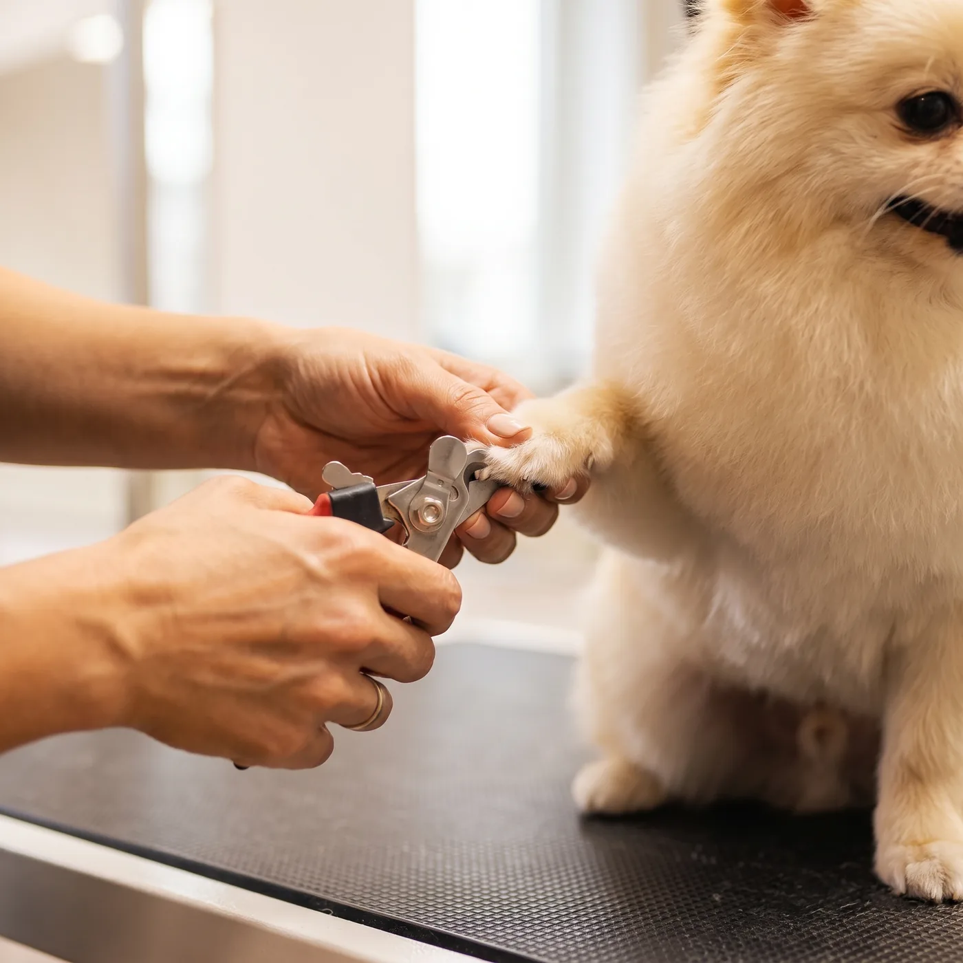 Individual services at GroomRoom Berlin: nail clipping with clippers
