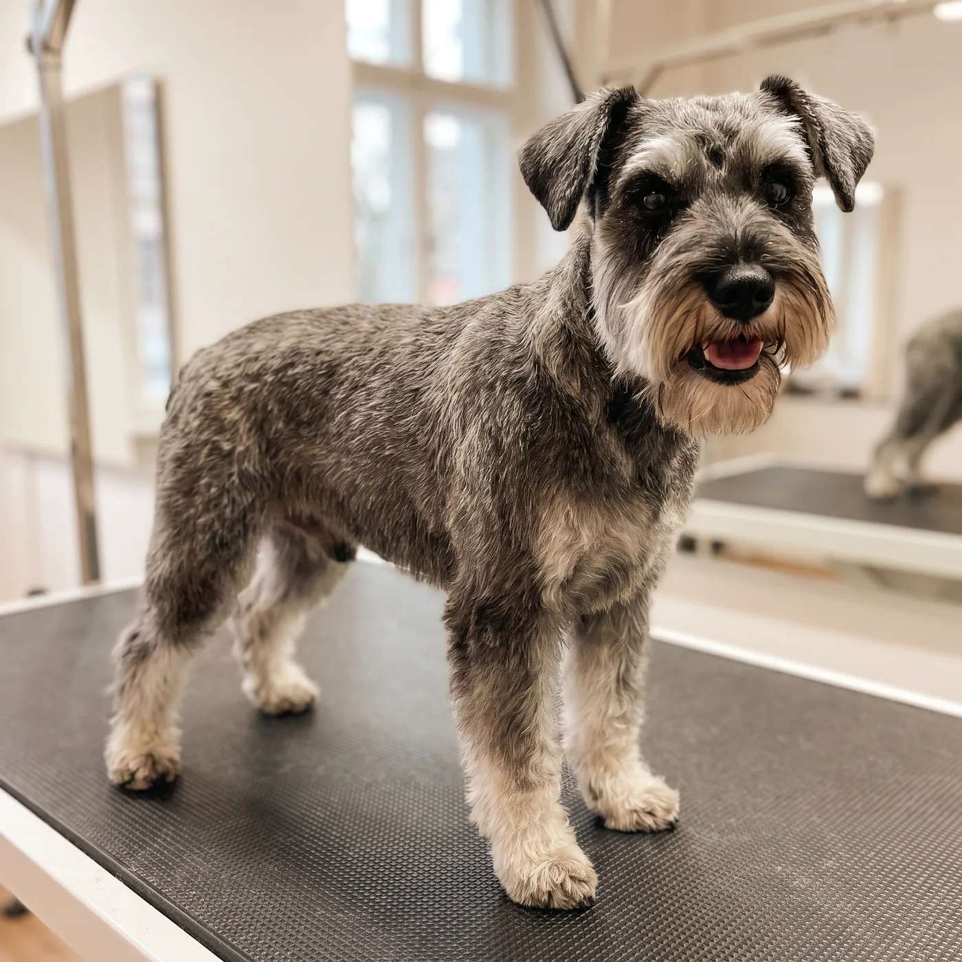 GroomRoom Berlin'de elle trim: Elle trim yapılmış Minyatür Schnauzer